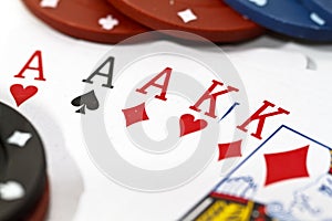 Poker hand of a full house