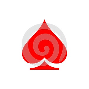 Poker icon. Poker logo template. Casino gambling sign playing cards, casino, gaming chips and red lucky symbol