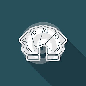 Poker icon - Thin series