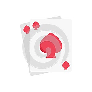 Poker vector flat colour icon