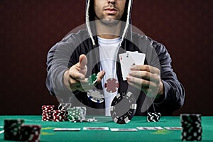 Poker player photo