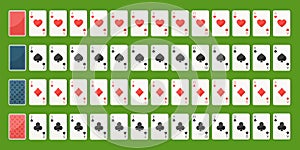 Poker playing cards, full deck