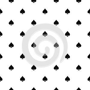 Poker playing cards suit of Spades pattern