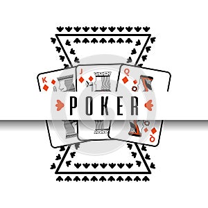 Poker poster casino gamble risk cards