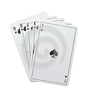 Poker royal flush spades