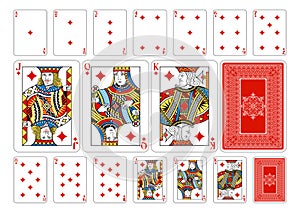 Poker size Diamond playing cards plus reverse