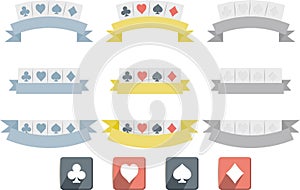 Poker symbols isolated