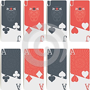 Poker symbols isolated