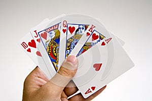 Poker winning hand set