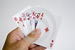 Poker winning hand set