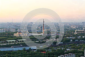 Poklonnaya Gora, panoramic view of Victory Park photo