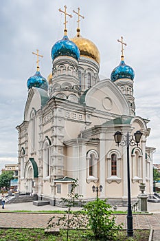 Pokrovsky Russian Orthodox Cathedral in Vladivostok, Russia