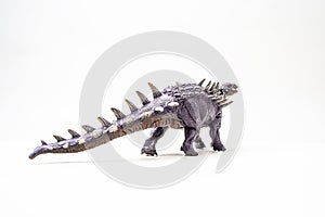 Polacanthus Dinosaur on white background