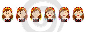 Poland Avatar with Various Expression