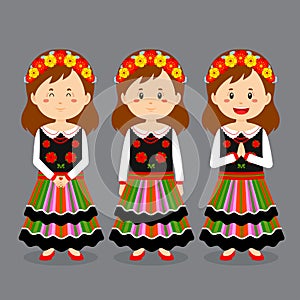Poland Character with Various Expression