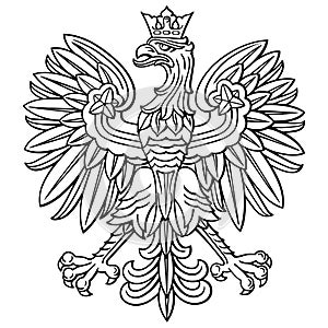 Poland eagle, polish national coat of arm