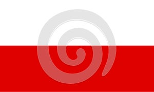 Poland flag vector.Illustration of Poland flag