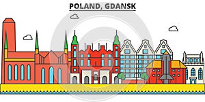 Poland, Gdansk. City skyline architecture . Editable photo