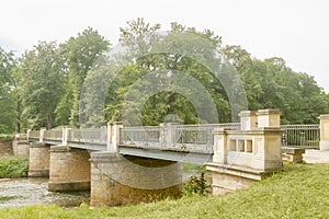 Poland-Germany Border, Muskauer Park, English Bridge on the Lusatian Neisse River