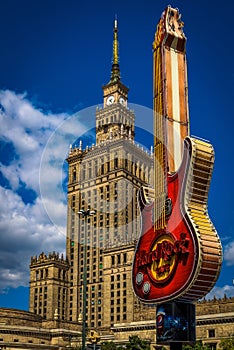 Poland - Hard Rock Cafe Guitar - Warsaw