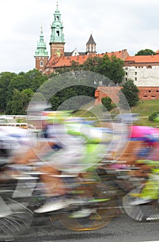 Poland, Krakow, bike race