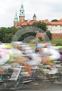 Poland, Krakow, bike race
