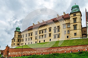 Poland Krakow Wawel east entrance donation wall