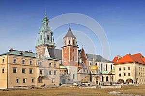 Poland, Krakow, Wawel, Royal Palace, Wawel Castle