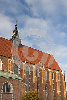 Poland, KrakÃ³w, Kazimierz, Nave of Corpus Christi Gothic Church