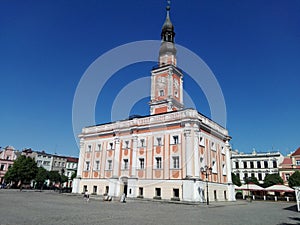 Poland, Leszno - the Town Hall on market in Leszno Town.