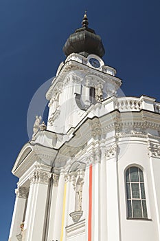 Poland, Malopolska, Wadowice, Market Square, Basilica