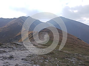 Poland, Malopolska, west Tatra mountains - the Starorobocianski peak.