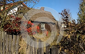 Poland. An old cottage in the Masovian countryside photo