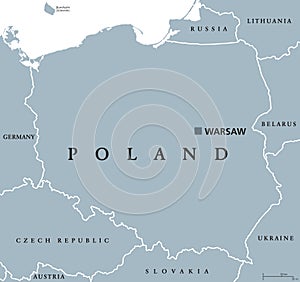 Poland political map