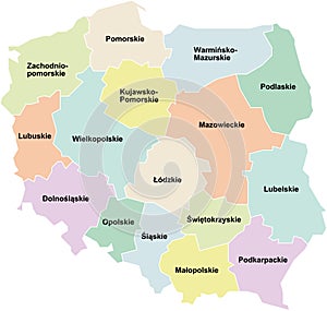 Poland - regions / voivodeships photo