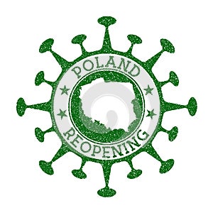 Poland Reopening Stamp.