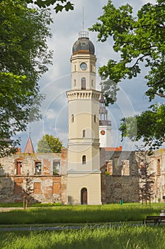 Poland, Silesia, Strzelce Opolskie, Castle Ruins