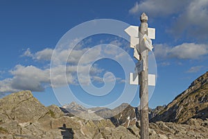 Poland, Tatra Mountains, Signpost