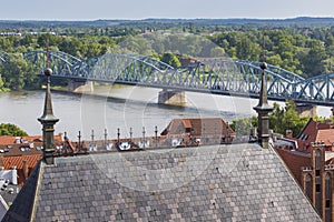 Poland - Torun, city divided by Vistula river between Pomerania