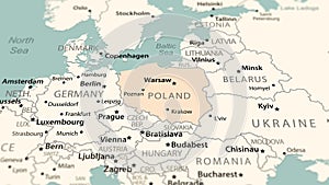 Poland on the world map