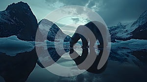 Polar Bear Reflection