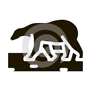 polar bear icon vector symbol illustration