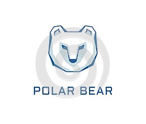 Polar bear logo vector