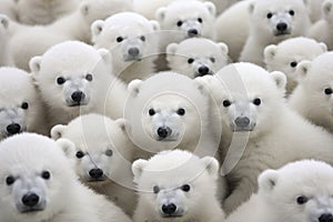 Polar bears background. Generative AI