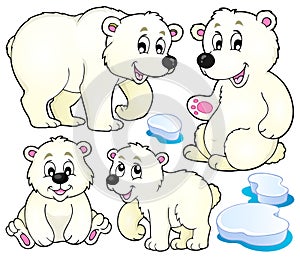Polar bears theme collection 1