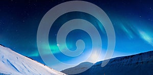 Polar Northern lights in Norway