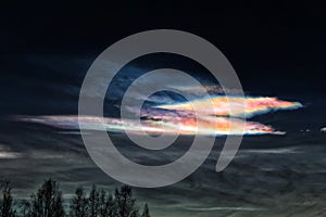 Polar Stratospheric Clouds Sky Winter Landscape Outdoors Photo Art Nature Beautiful photo