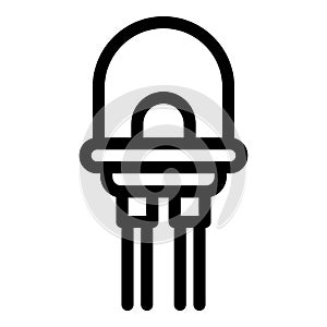 Polarity diode icon, outline style