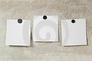 Polaroid frame.Retro photo frames hanging on rope  on white background. real photo. four frames