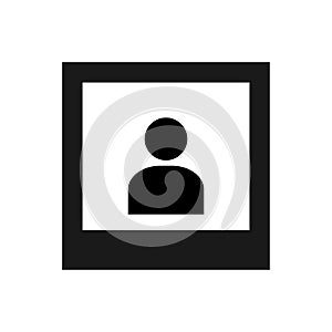 Polaroid icon vector isolate on white background for graphic design, logo, web site, social media, mobile app, ui illustration
